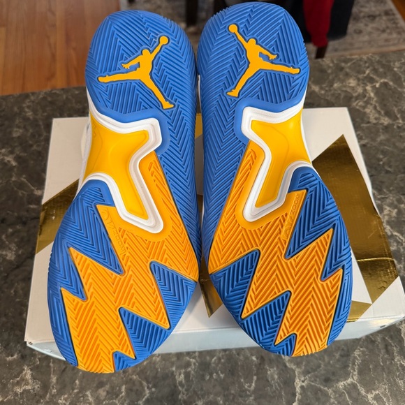 NEW Air Jordan Westbrook One Take 4- White/Chile Red-Lagoon Pulse (DO7193 164) - Picture 7 of 10